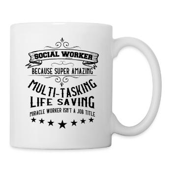 Social Worker Profession Job Title - Mug - white - Right