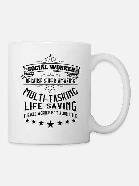Social Worker Profession Job Title - Tasse - Weiß