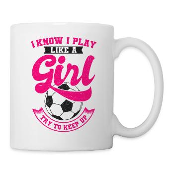 Soccer girl - Mug - white - Right