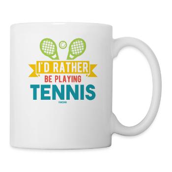 Tennis sport trainer tennis ball funny - Mug - white - Right