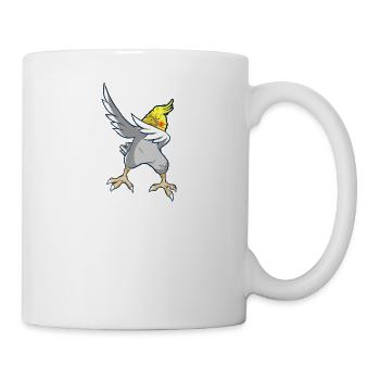 Nymphensittich Vogel Bird Tänzer Musik Papagei - Tasse - Weiß - Rechts