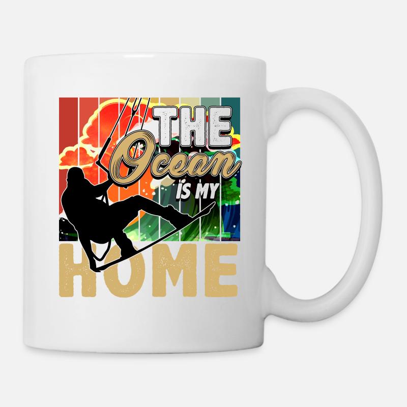 Kitesurf, kitesurf - Mug blanc - blanc