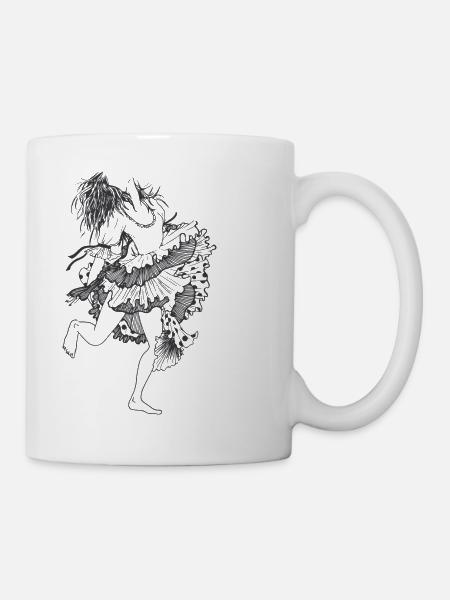 Tanzendes Mädchen - Tasse - Weiß