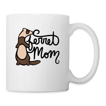 Frettchen Mutter - Tasse - Weiß - Rechts