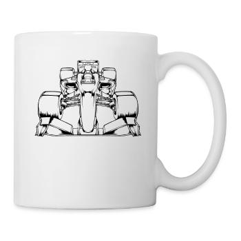 Voiture de course formule de course voiture de course 1 un - Mug blanc - blanc - Droite