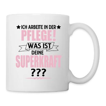 Altenpflege - Krankenpflege lustige Geschenkidee - Tasse - Weiß - Rechts