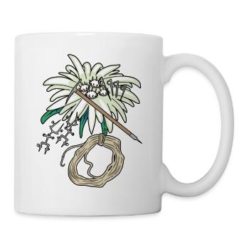 Mountaineer Outdoor Edelweiss Mountaineering Tyrol - Mug - white - Right