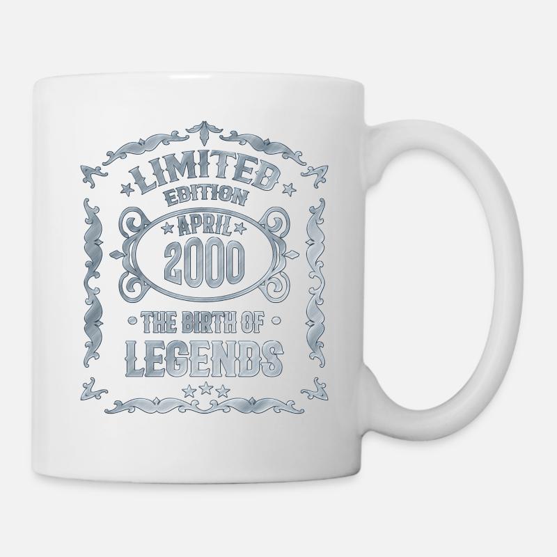 Cadeau 20e anniversaire - Né en 2000 - Mug blanc - blanc