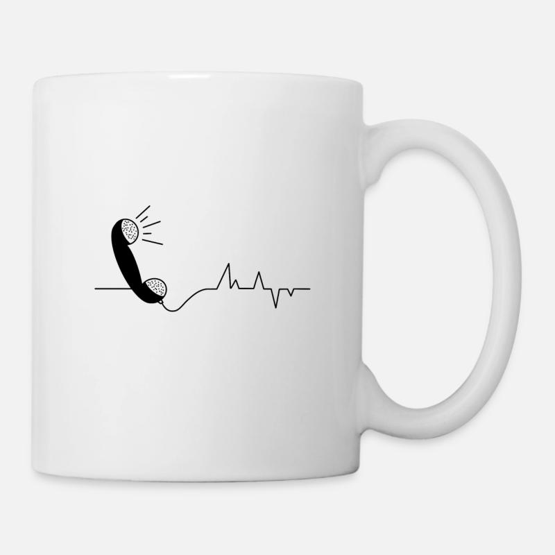 Combiné Heartbeat - Mug blanc - blanc