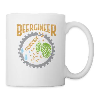 Beergineer Craft Beer Beer Hop Hobby Brewer Bie - Mug - white - Right