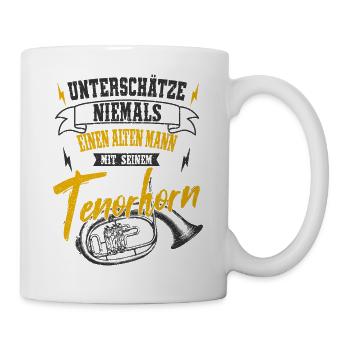 Tenorhorn - Tasse - Weiß - Rechts