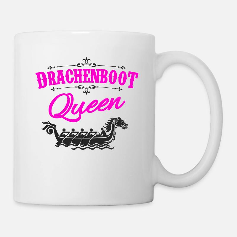 Drachenboot Queen - Tasse - Weiß
