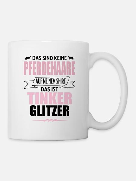Pferde Pferd Tinker Gipsy Cobs Reiter Geschenk - Tasse - Weiß