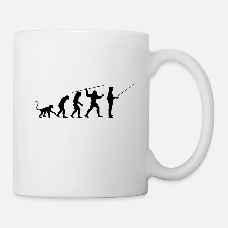 Fischer Evolution - Tasse - Weiß