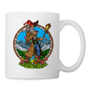 Zauberpilze Hippie Schamane - Tasse - Weiß - Rechts