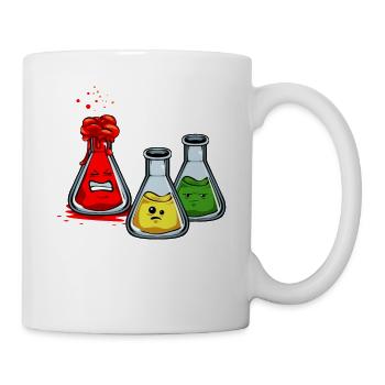 I Think You're Overreacting Chemistry Physics Gift - Mug - white - Right