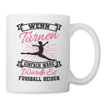 Turnen - Tasse - Weiß - Rechts