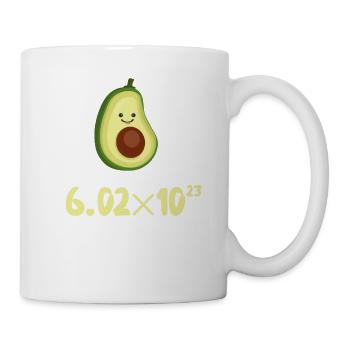 Avogadro's Number Chemistry Nerd Men's T-Shirt - Mug - white - Right