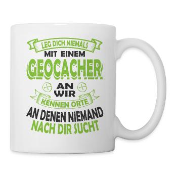 Geocaching - Tasse - Weiß - Rechts