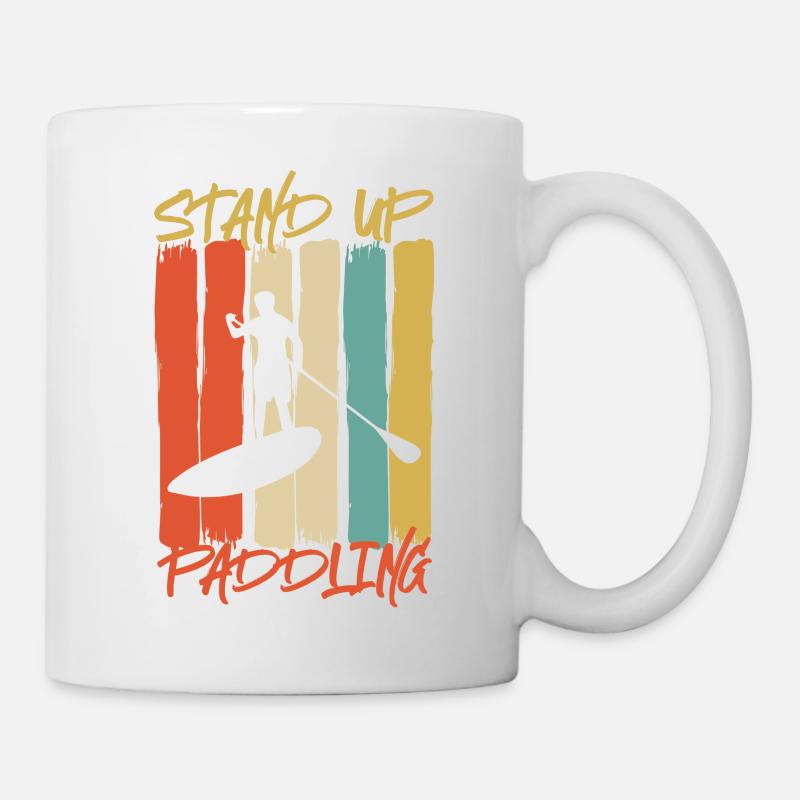 SUP - Stand up paddling - Tasse - Weiß