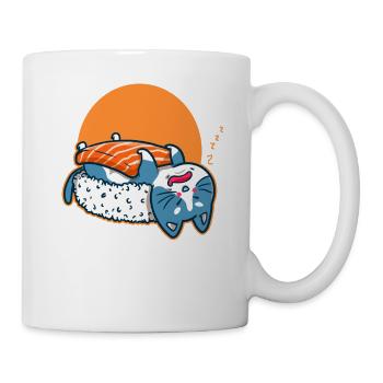 Sushi chat chat anime kawaii chats japon cadeau - Mug blanc - blanc - Droite