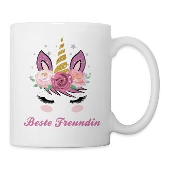 Beste Freundin Geschenk für Damen und Mädchen - Tasse - Weiß - Rechts