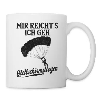 Gleitschirmfliegen - Tasse - Weiß - Rechts