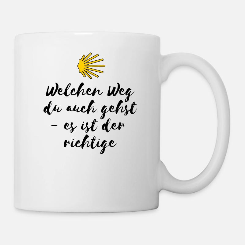 High-quality Camino de Santiago shirt with slogan - Mug - white