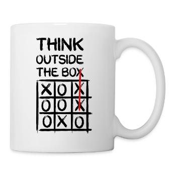 Think Outside The Box - Tasse - Weiß - Rechts