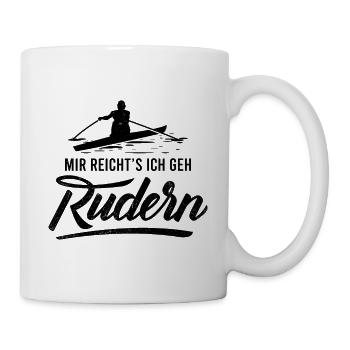 Rudern - Tasse - Weiß - Rechts