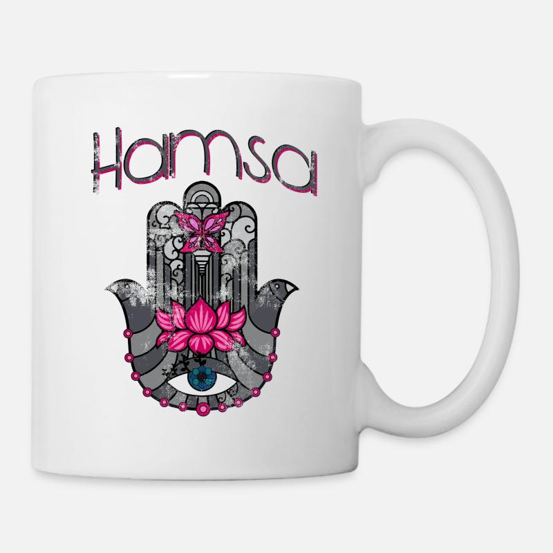 Hamsa - Tasse - Weiß