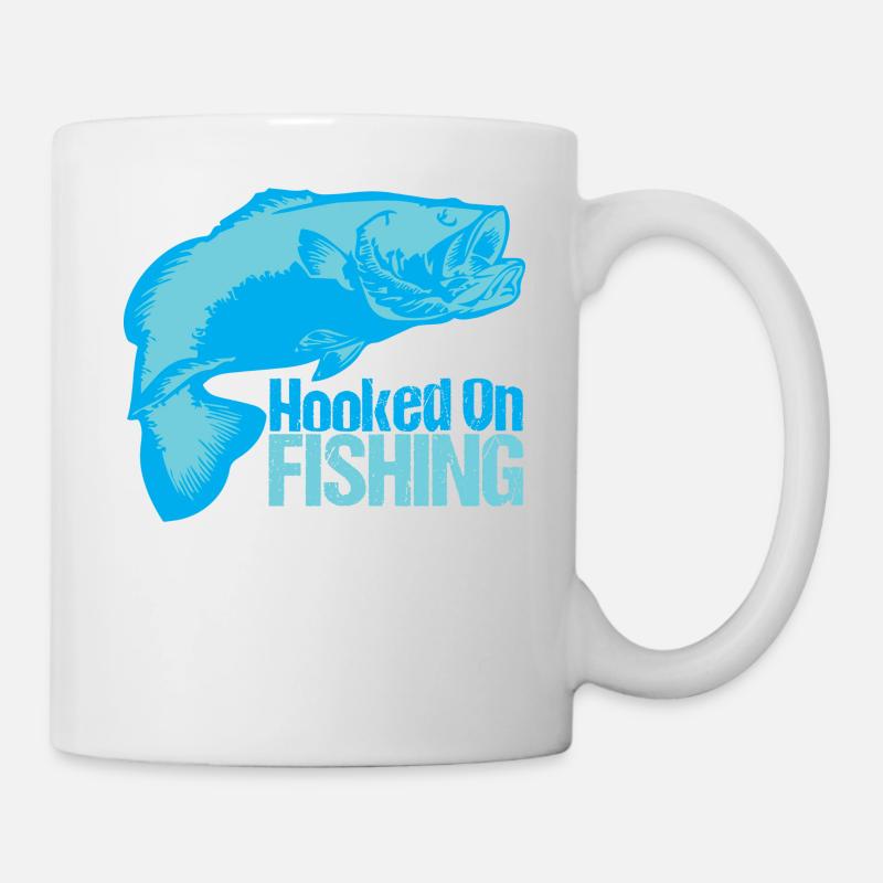 Pêche - Accro à la pêche - Mug blanc - blanc