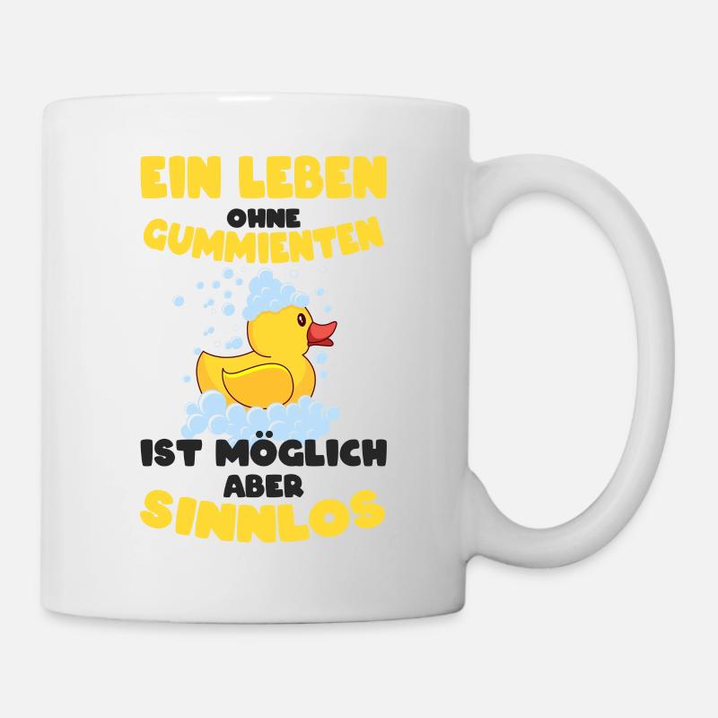 Gummiente - Tasse - Weiß