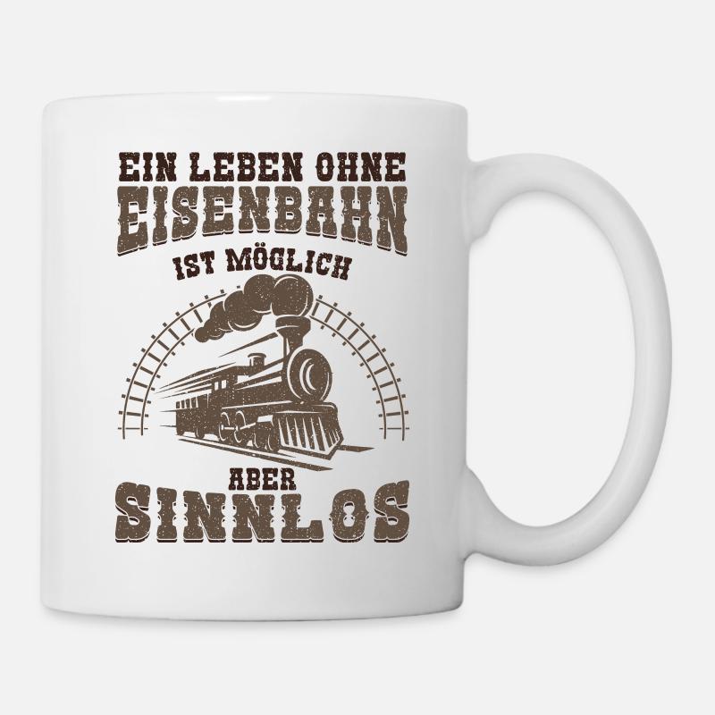 Eisenbahn - Tasse - Weiß