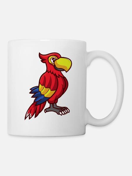 Papagei - Tasse - Weiß