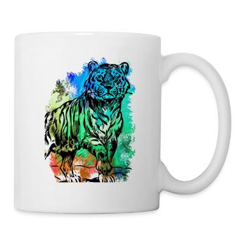 Tiger - Mug blanc - blanc - Droite