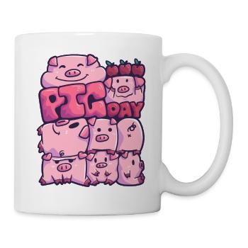 Pig pigday pig farm farm friend - Mug - white - Right