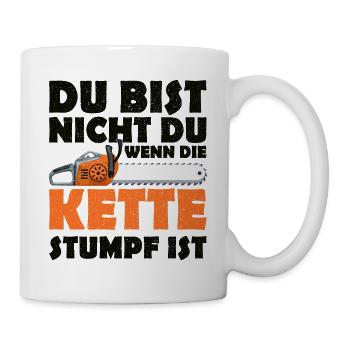 Holzfäller - Tasse - Weiß - Rechts