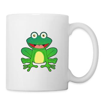 Frog frogs amphibian king dream man children - Mug - white - Right