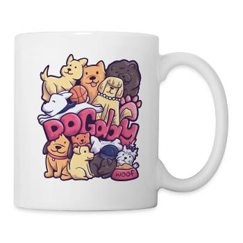 Famille de chiens chien de berger chiot Bulldog - Mug blanc - blanc - Droite