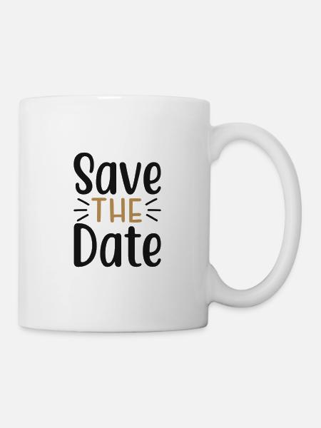 Save the date - Mug - white