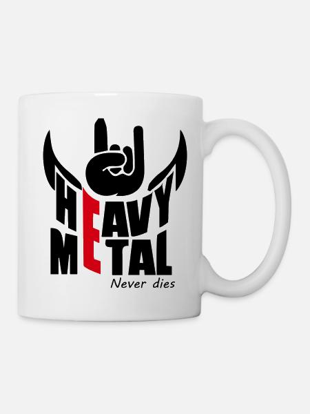Schwermetall - Tasse - Weiß