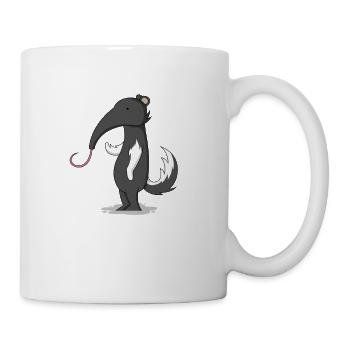 Funny anteater - Mug - white - Right