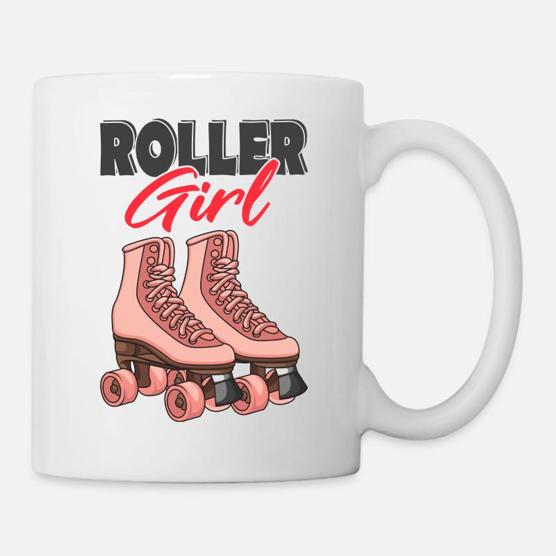 Rollschuhe - Tasse - Weiß