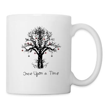 Once Upon a Time Baum Herz Kunst Serienjunkie - Tasse - Weiß - Rechts