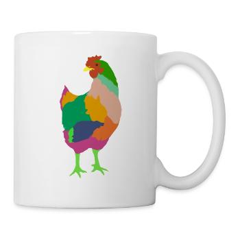 Huhn - Tasse - Weiß - Rechts