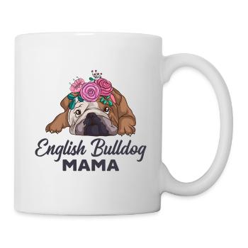 Bulldogs anglais maman - Mug blanc - blanc - Droite