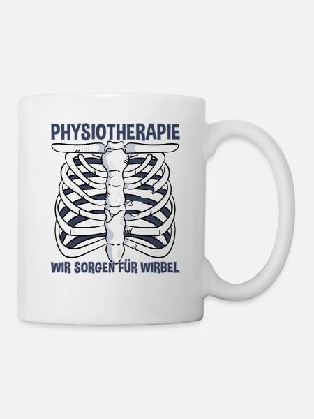 Physiotherapie Wir sorgen für Wirbel - Tasse - Weiß