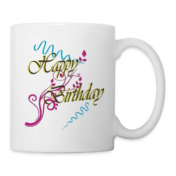 happy Birthday - Mug - white - Right