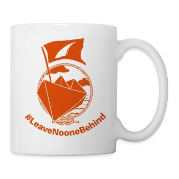 Navette #LeaveNooneBehind - Mug blanc - blanc - Droite